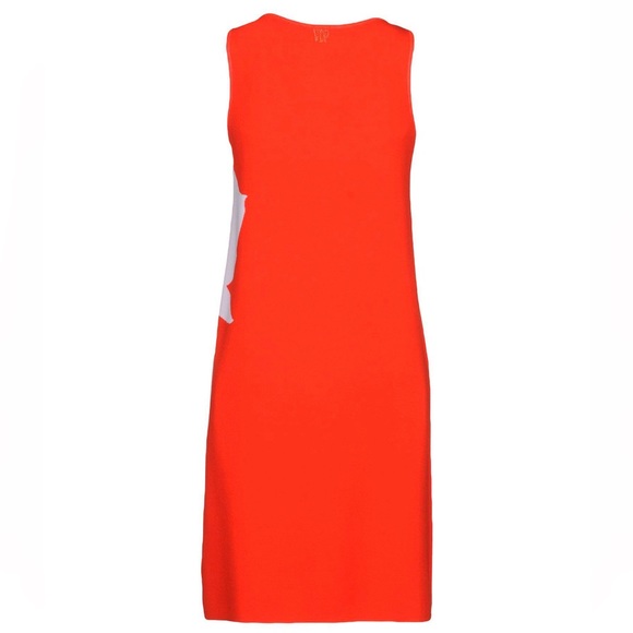 VDP Collection Red Knit Sleeveless Dress 6/42 Mint - Picture 7 of 11